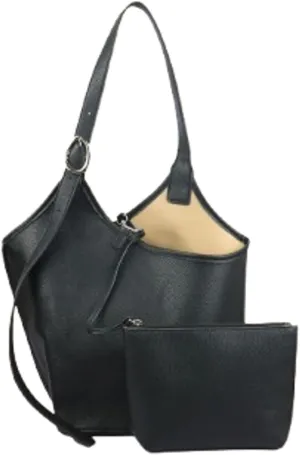 2 Pcs Slouchy PU Leather Bucket Bag Women Crescent Shoulder Bag Cute Hobo Bags Trendy Crossbody Purse Satchels Tote Handbag