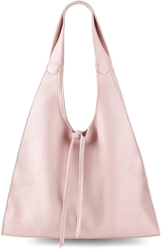 2 Pcs Slouchy PU Leather Crescent Hobo Bags Women Trendy Crossbody Purse Satchels Shoulder Bag Top-handle Tote Handbag