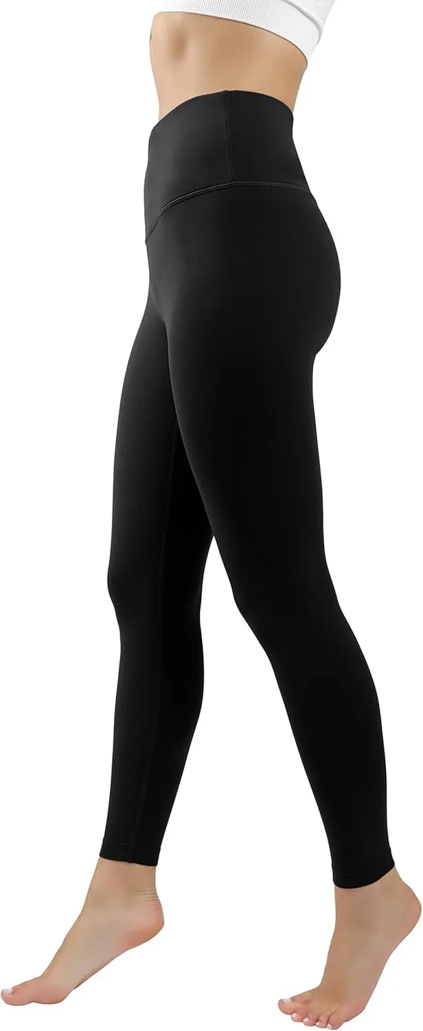 90 Degree By Reflex Ankle Length High Waist Power Flex Leggings - 7/8 Tummy Control Yoga Pants