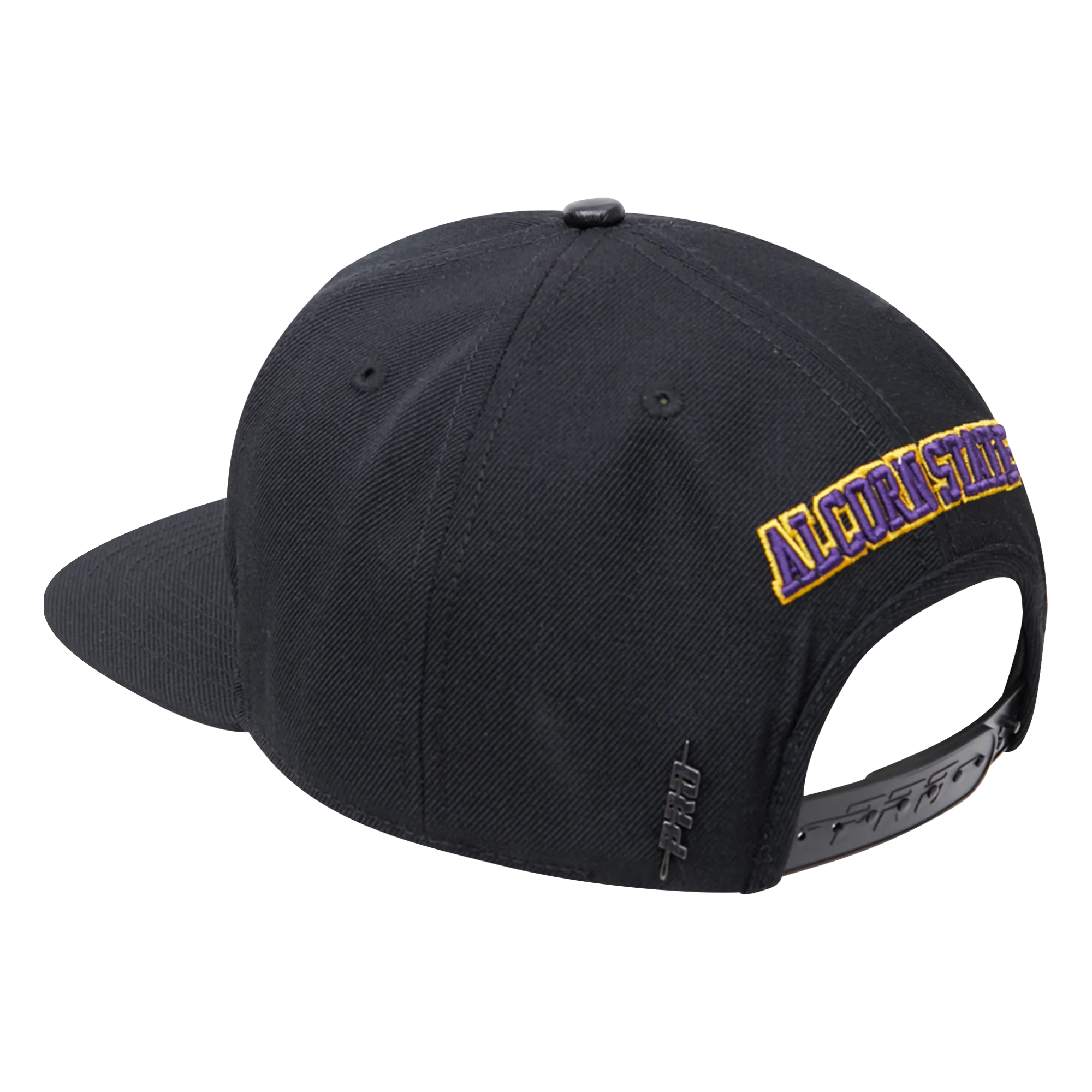 ALCORN STATE UNIVERSITY STACKED LOGO WOOL SNAPBACK HAT (BLACK)