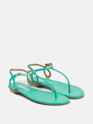 Almost Bare leather thong sandals