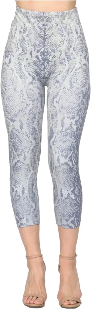 Beautiful Summer Sublimation Printed Capri Leggings