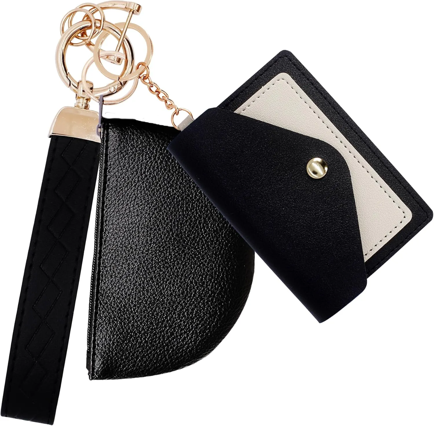 BIHRTC Wrist Strap Key Chains Keychain Wallet Lanyad Wristlet Portable Mini Coin Pocket for Women