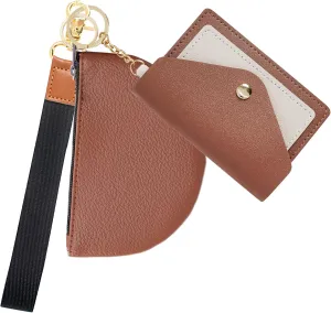 BIHRTC Wrist Strap Key Chains Keychain Wallet Lanyad Wristlet Portable Mini Coin Pocket for Women