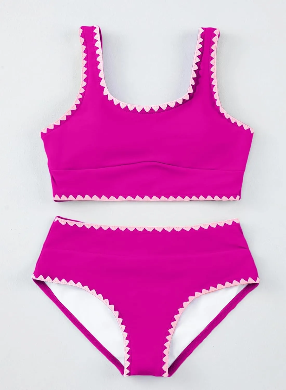blibean Teen Girls Swimsuits Two Piece Bikini Sets with Chest Pad Size 6-15 Years