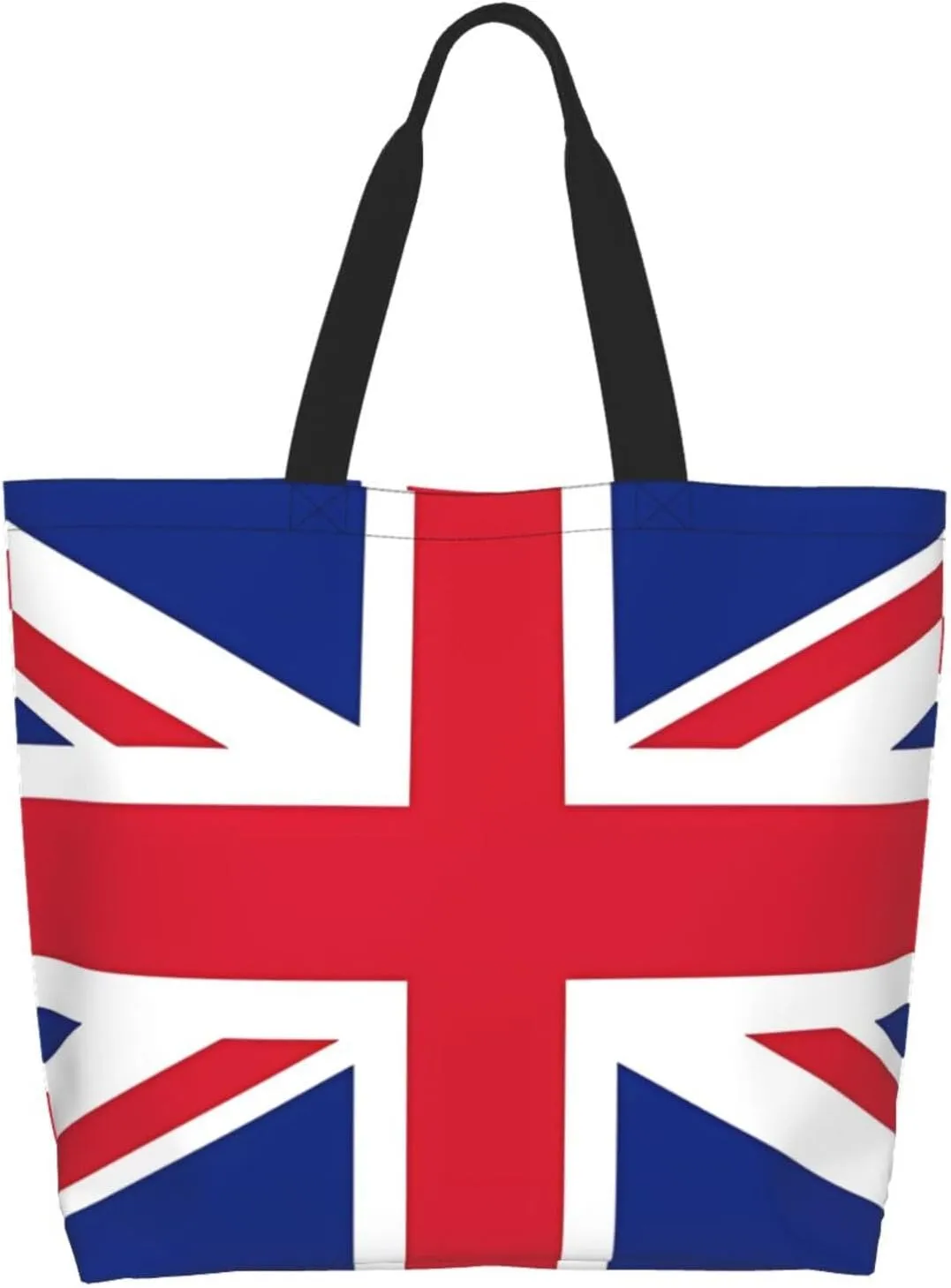 British England UK English Flag Women's Tote Bag Large Capacity Single Shoulder Bags Handbag for Shopping Work