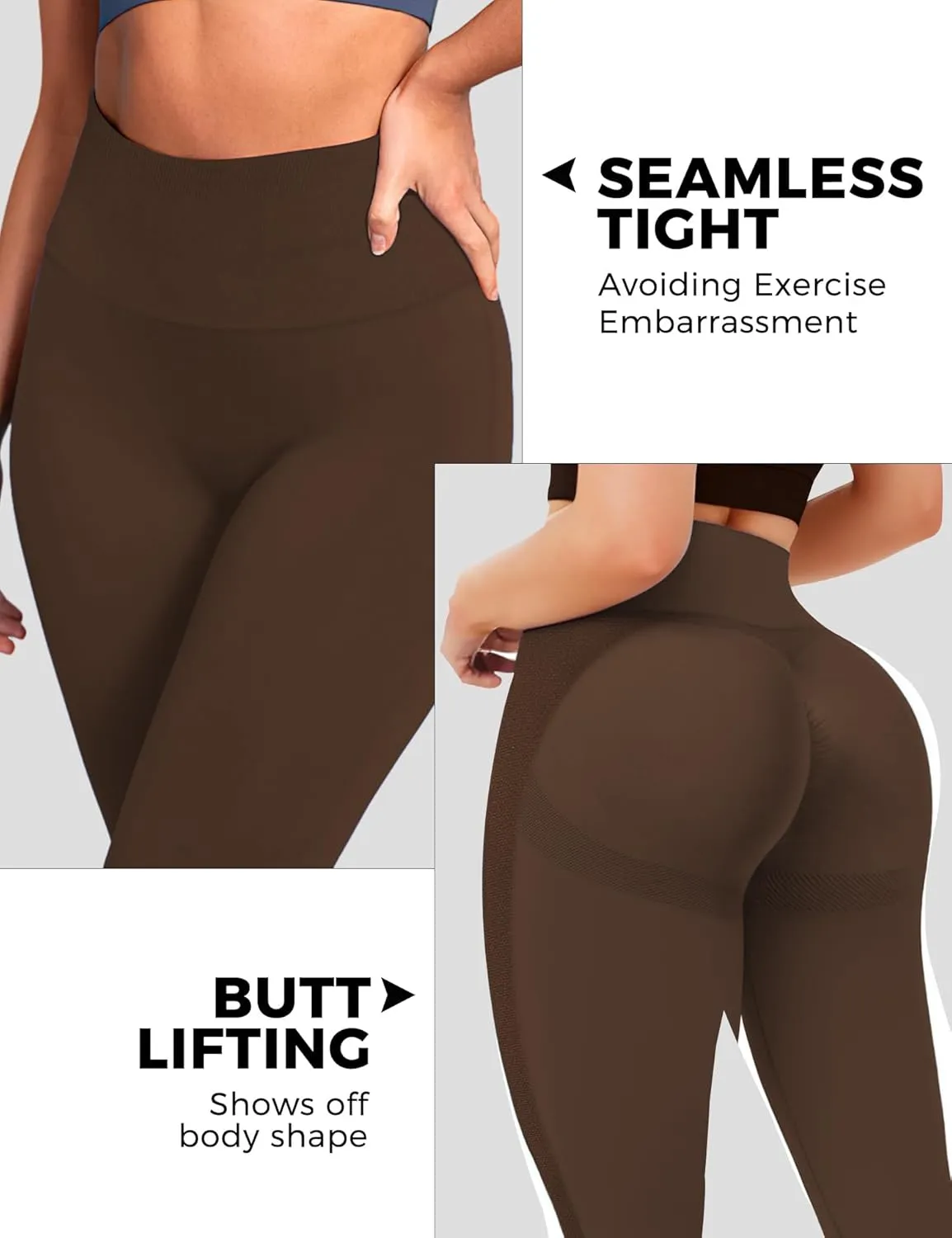 Buauty Scrunch Butt Lifting Leggings for Women Workout High Waisted Tummy Control Seamless Booty Gym Athletic Yoga Pants