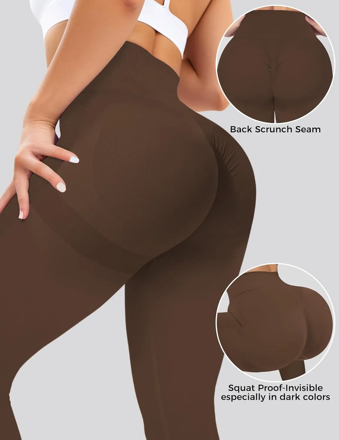 Buauty Scrunch Butt Lifting Leggings for Women Workout High Waisted Tummy Control Seamless Booty Gym Athletic Yoga Pants
