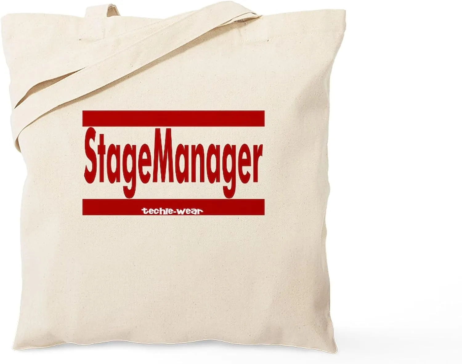 CafePress Stage Manager Tote Bag Reusable Natural Beige Canvas Shopping Bag
