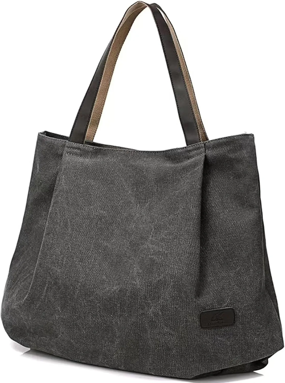 Canvas Tote Bag for Women Casual Shoulder Tote for Lady Hobo Cloth Handbag for Office, Shopping, Vacation, Travel