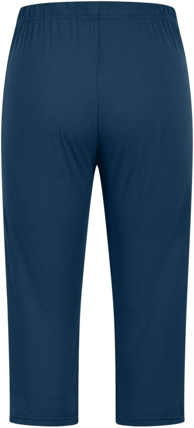Capri Leggings for Women Rhinestone High Waist Capris Pants Tummy Control Knee Length Slim Fit Yoga Cropped Trouser