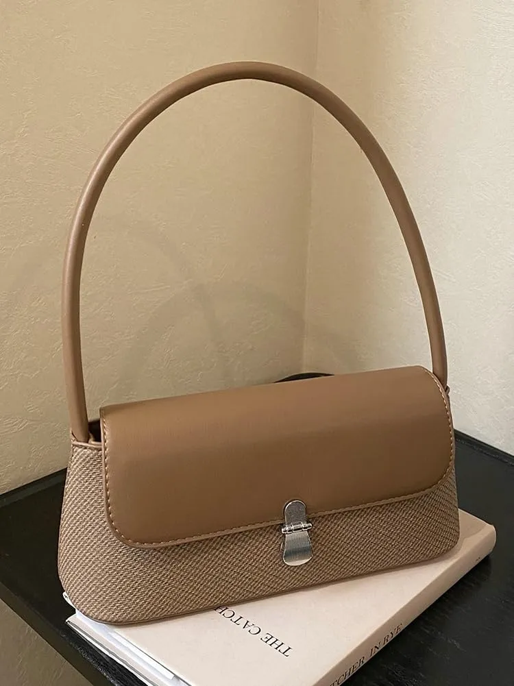 Casual Shoulder Purses For Women Cute Tote Handbag Underarm Bag Commuter Travel Satchels PU Leather 2025
