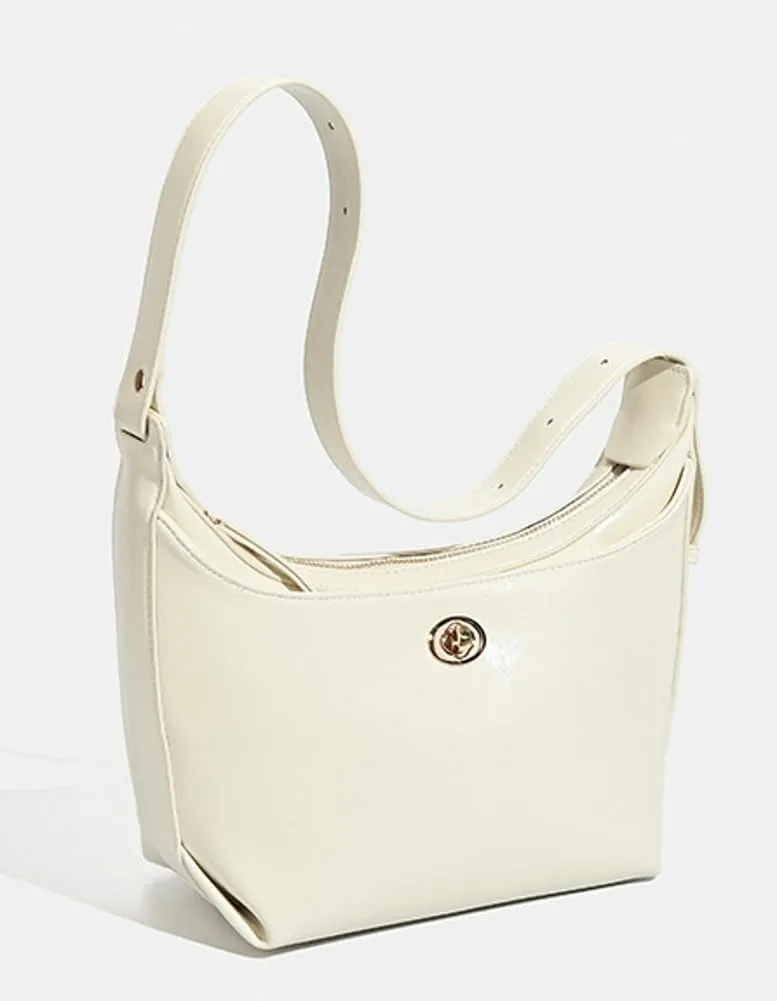 Casual Vegan Leather Shoulder Bag for Women Small Dumpling Y2k Tote Purse Trendy Ladies Handbag Satchels 2025
