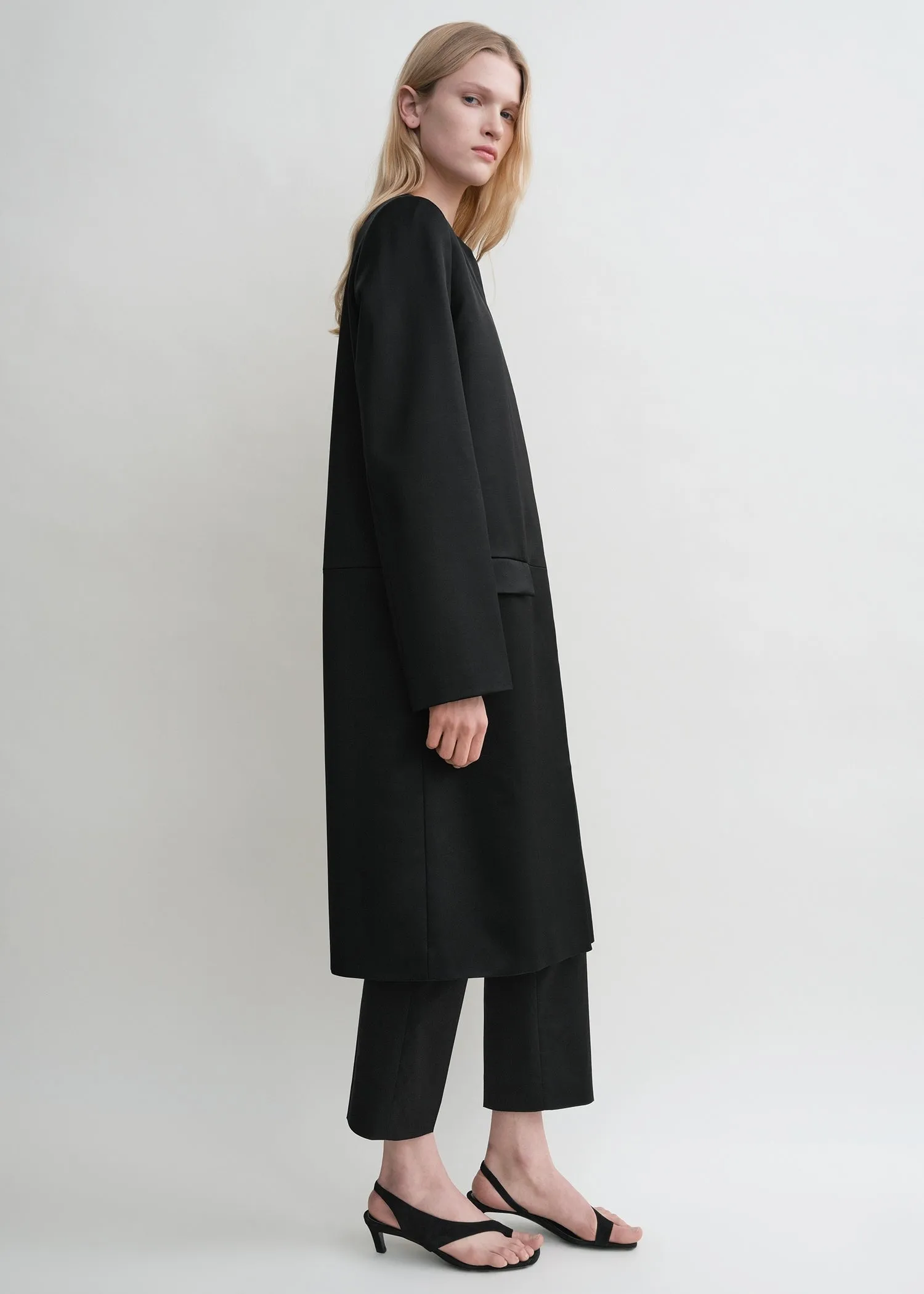 Chintz coat black