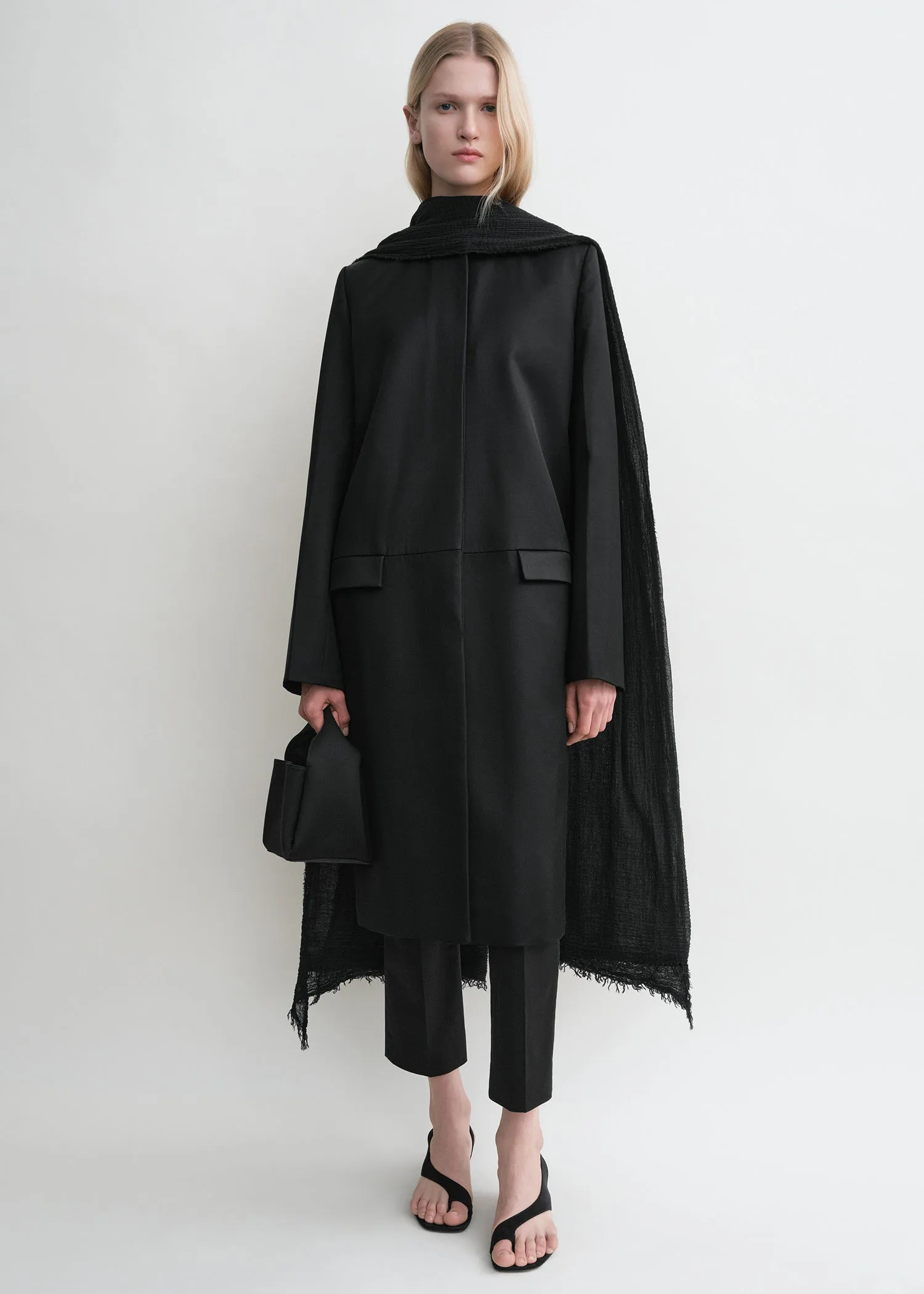 Chintz coat black