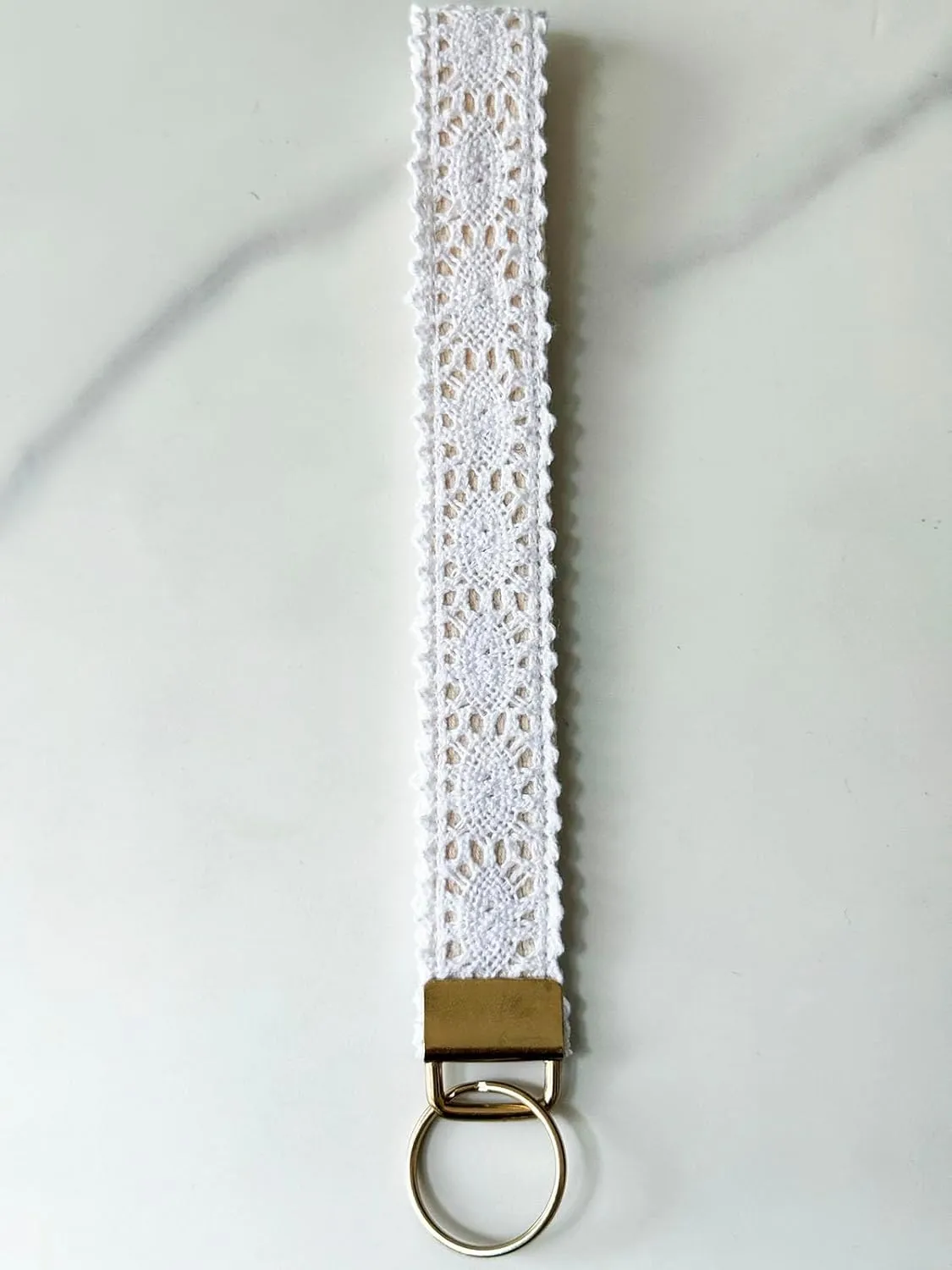 Cute Keychain Wristlet Boho Lace Key Chains for Women Wrist Lanyard for Car Key ID Badges