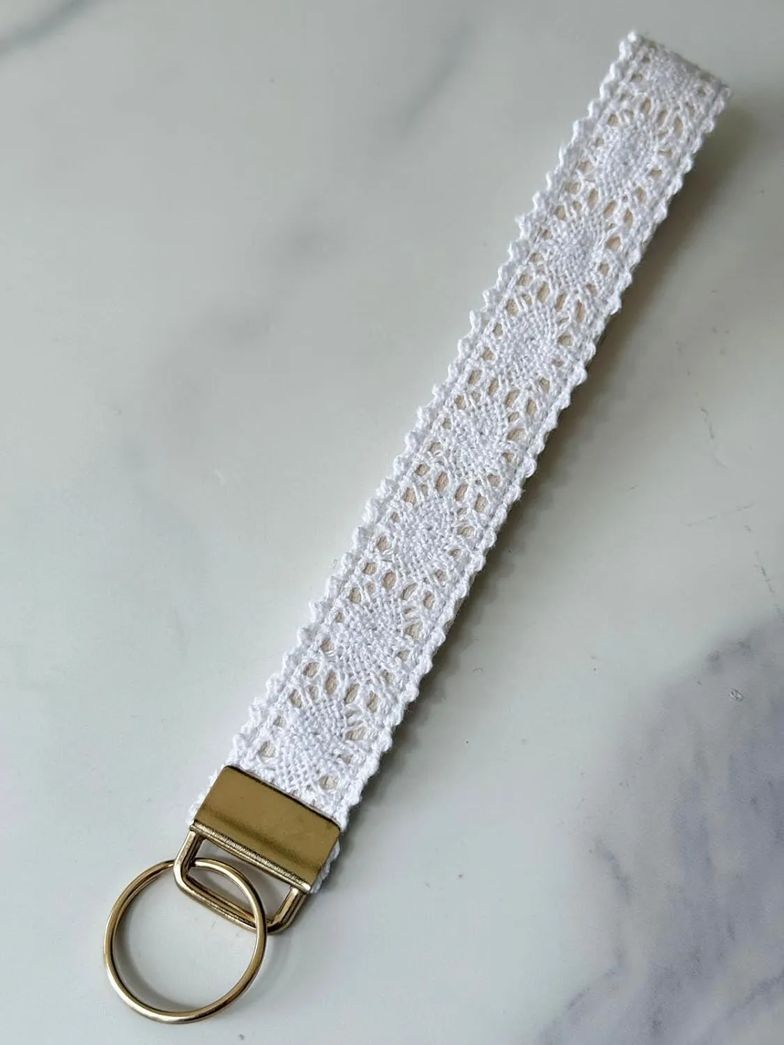 Cute Keychain Wristlet Boho Lace Key Chains for Women Wrist Lanyard for Car Key ID Badges