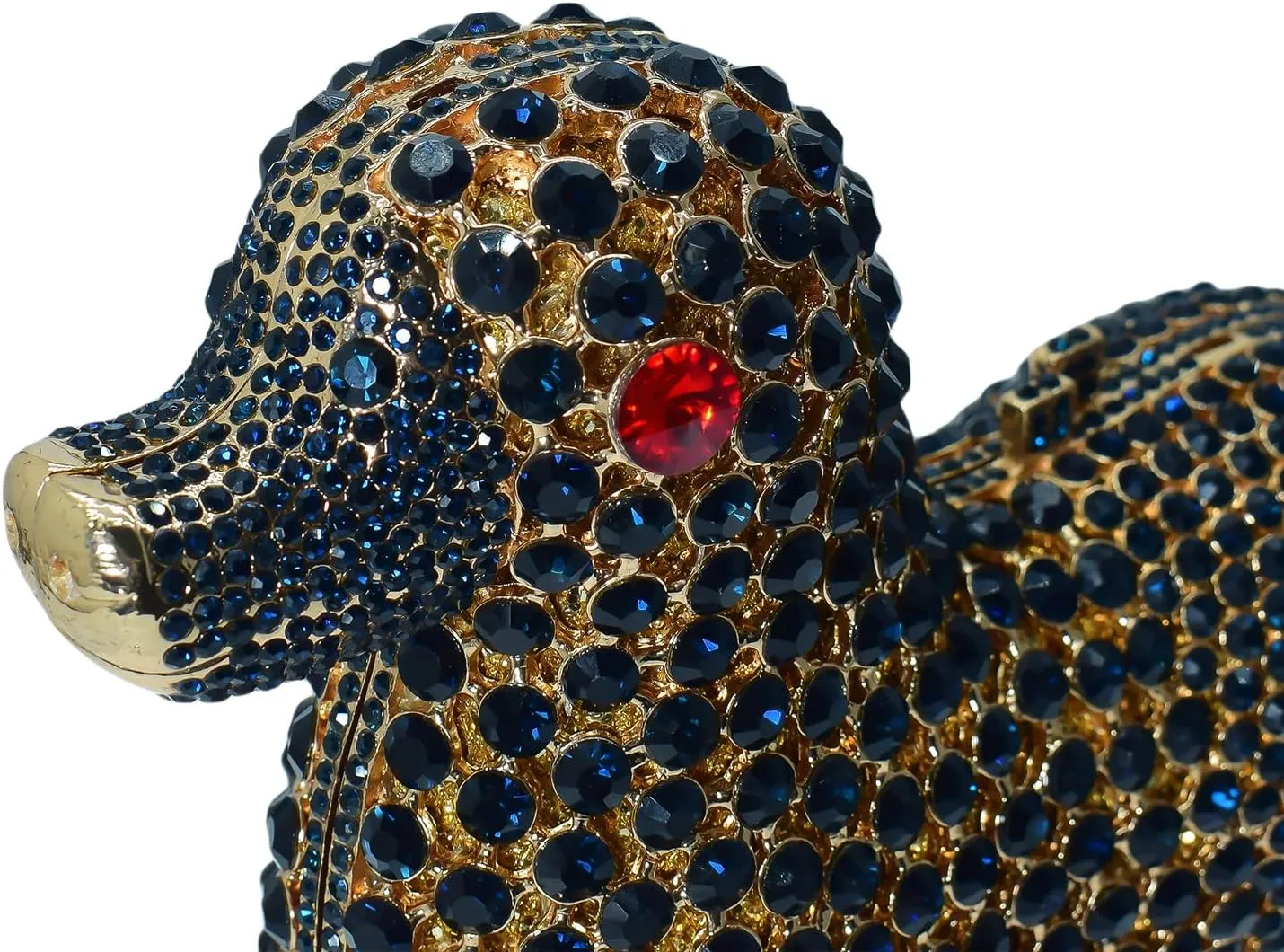 Cute Poodle Evening Bag Dog Rhinestone Purse Animal Crystal Clutch for Party Wedding Prom Handbag