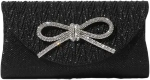 Evening Bag for Women Rhinestone Formal Handbag Satin Sparkly Satchel Purse Wedding Party Prom Purse