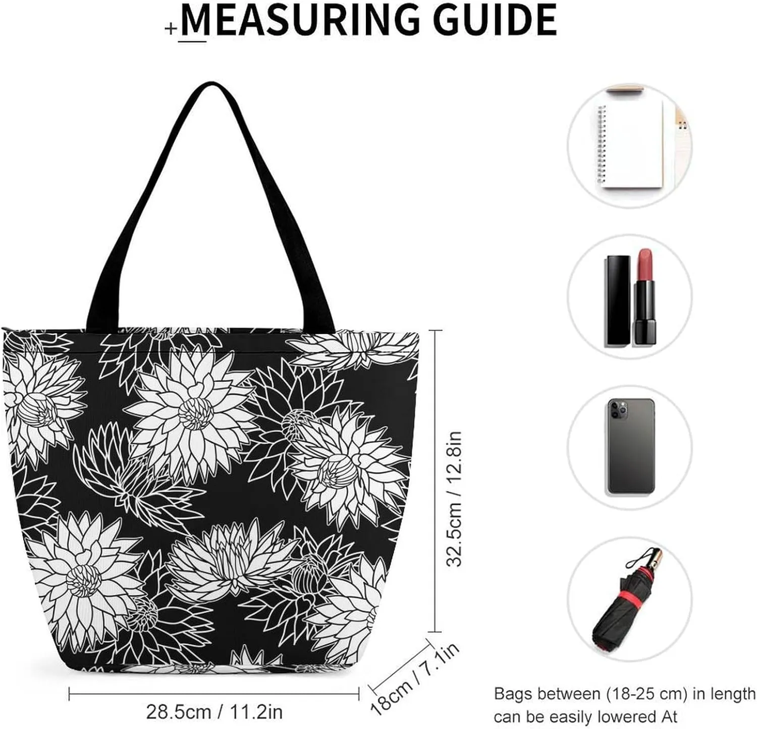 Floral Vintage Colorful Print Hobo Handbags With Zipper Women's Tote Handbags