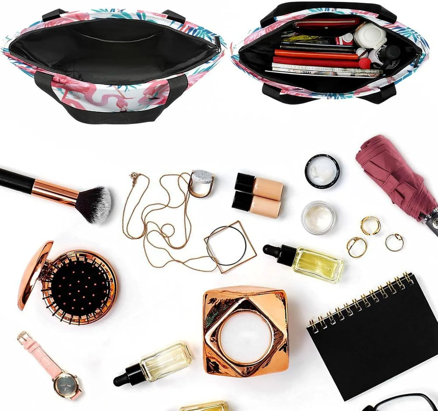 Floral Vintage Colorful Print Hobo Handbags With Zipper Women's Tote Handbags