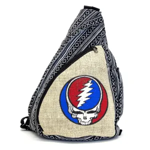 Grateful Dead Steal Your Face Hemp Sling Backpack