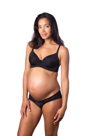 Hotmilk 'Forever Yours' Contour Nursing Bra - Jet Black