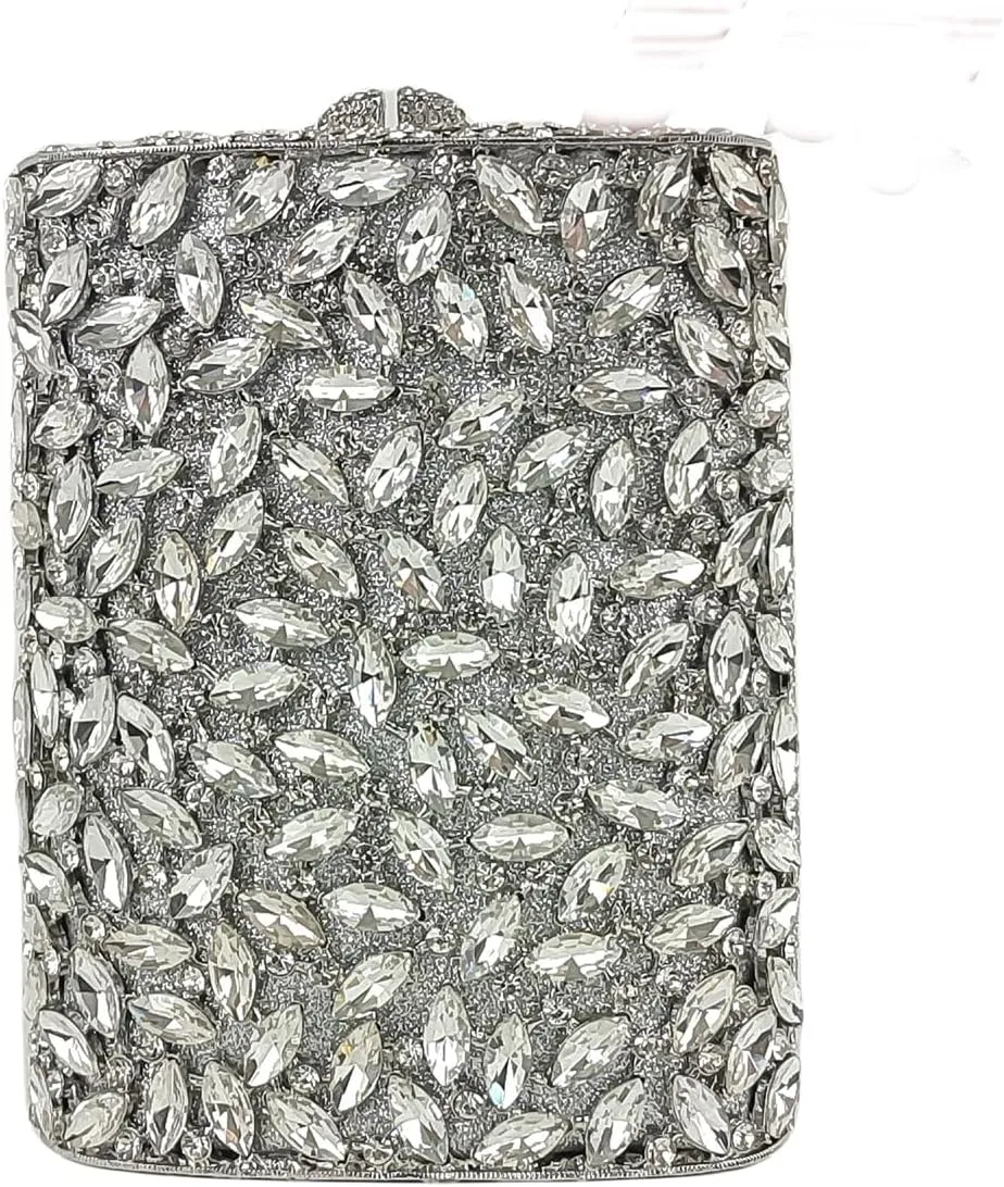 HUANG ZHUANG Flask Shaped Evening bag Funny Rhinestone Handbag Party Bag Women Crystal Clutch Purse for Prom Banquet