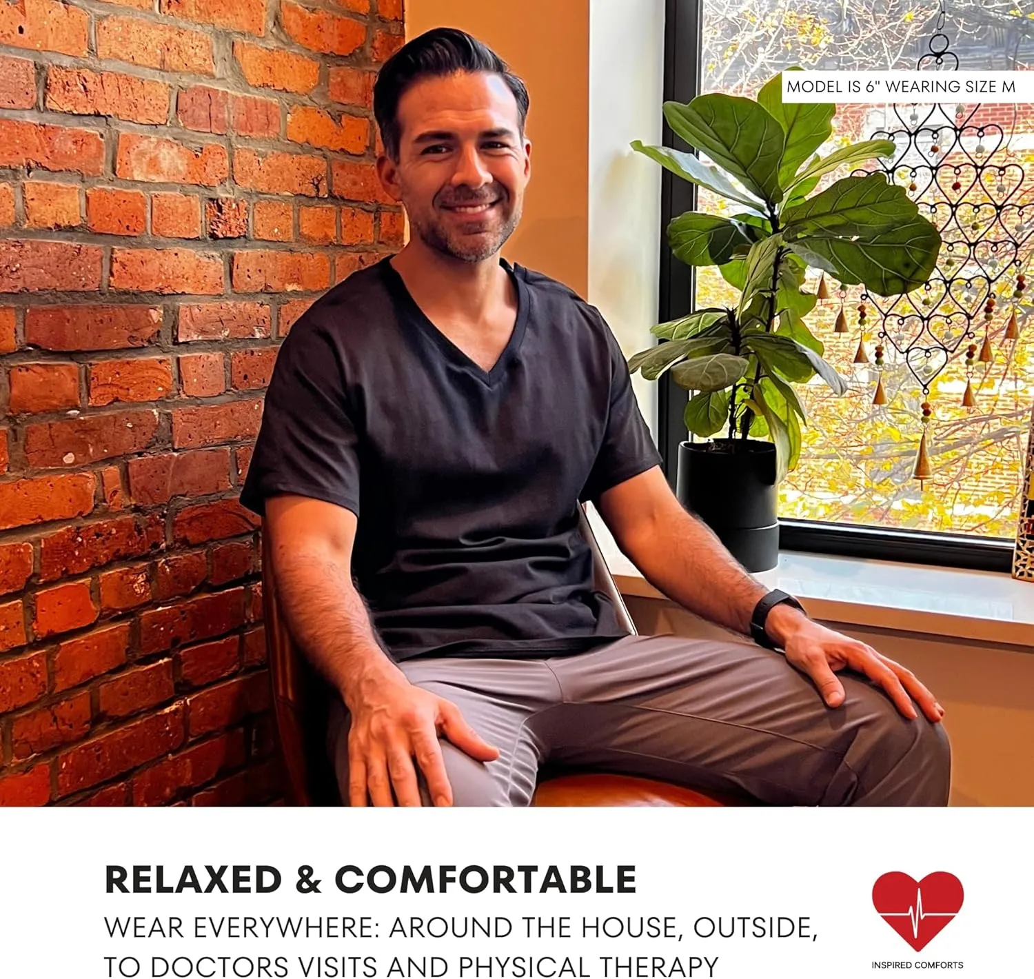 Inspired Comforts Unisex Post Surgery & Rehab V Neck Dual Access Snap Shirt