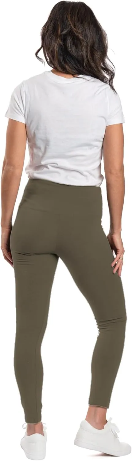 INTRO. Tummy Control High Waist Pull-On Cotton Spandex Legging
