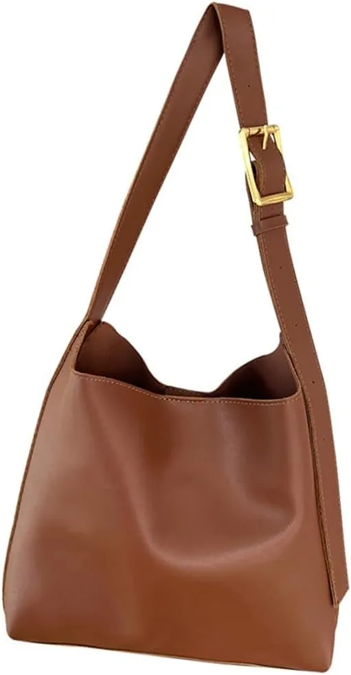 Japanese Styles Crossbody Bag PU Leather Shoulder Bag Fashion Bucket Bag Large Capacity Messenger Bag for Everyday