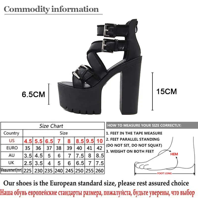 Joskaa 2024 New Platform Designer Chunky Sandals