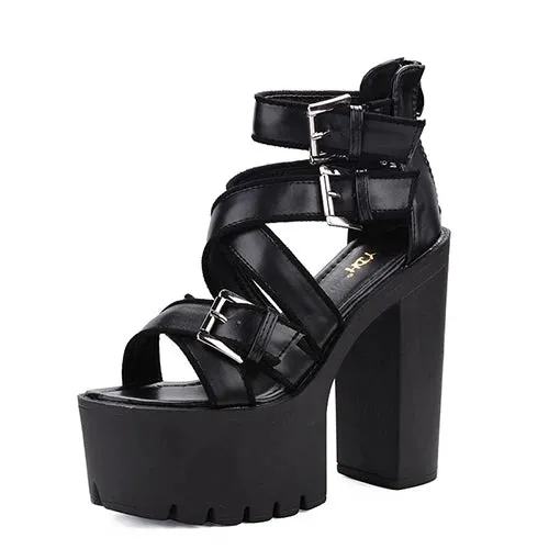 Joskaa 2024 New Platform Designer Chunky Sandals