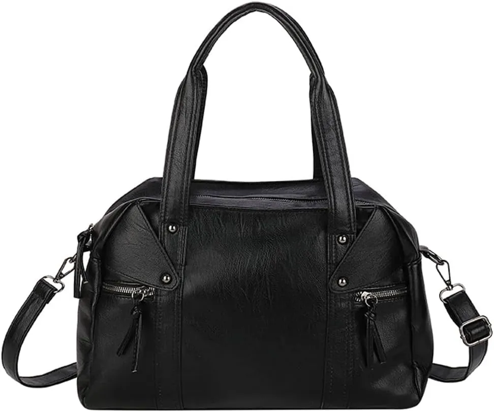 Large Crossbody Bags for Women Leather Shoulder Handbag Designer Satchel Handbags Top Handle Work Travel Tote Bag