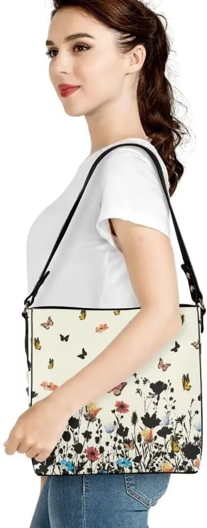 Leather Bucket Bags for Women Satchels Bucket Purse Large Tote Bags Commuting Crossbody Handbag Fashion Hobo Bags