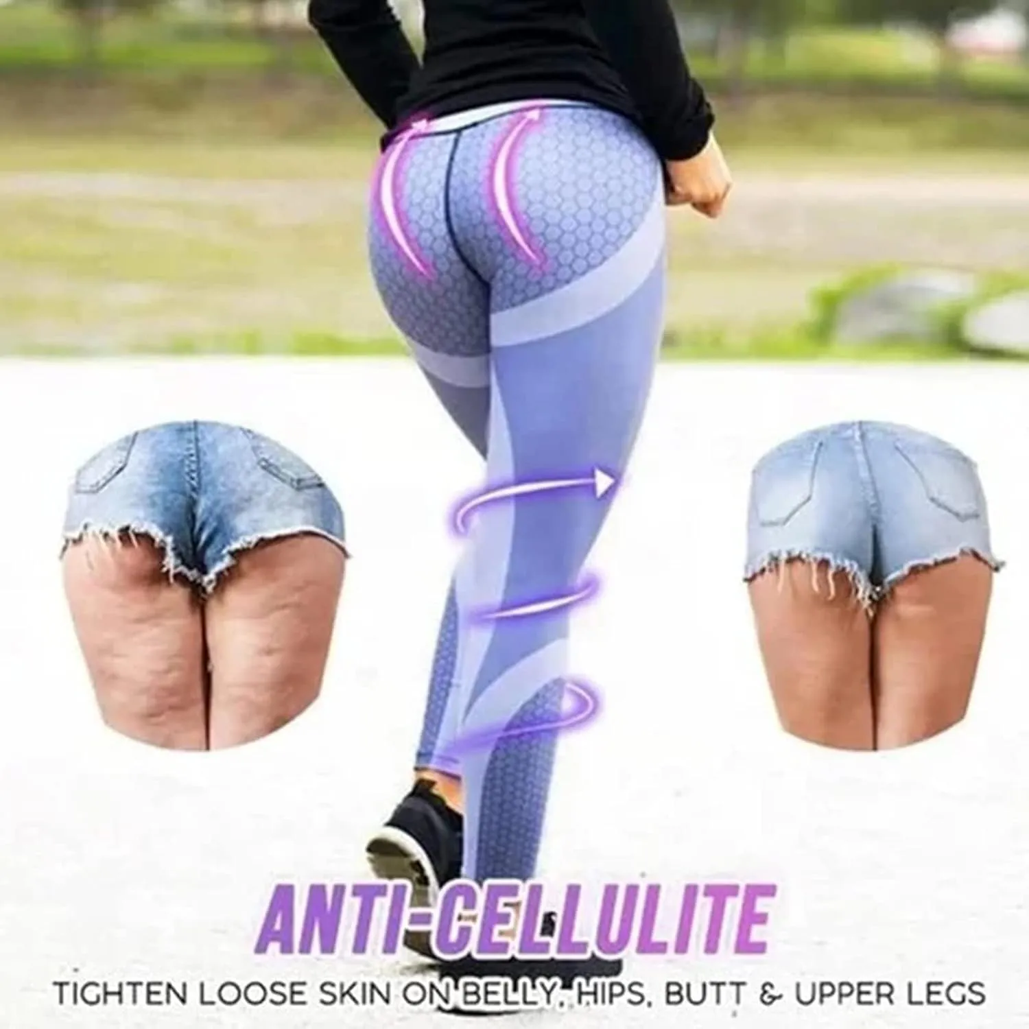 LELEBEAR Colorblock Butt Lifting High Waist Sports Leggings, Women High Waist Scrunch Yoga Pants Tummy Control Leggings