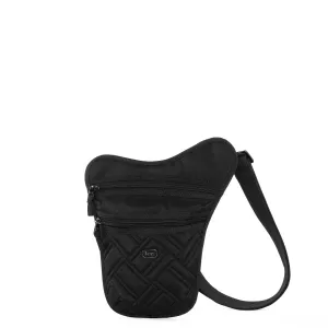 LUG Slingshot Convertible Crossbody Bag in Brushed Black