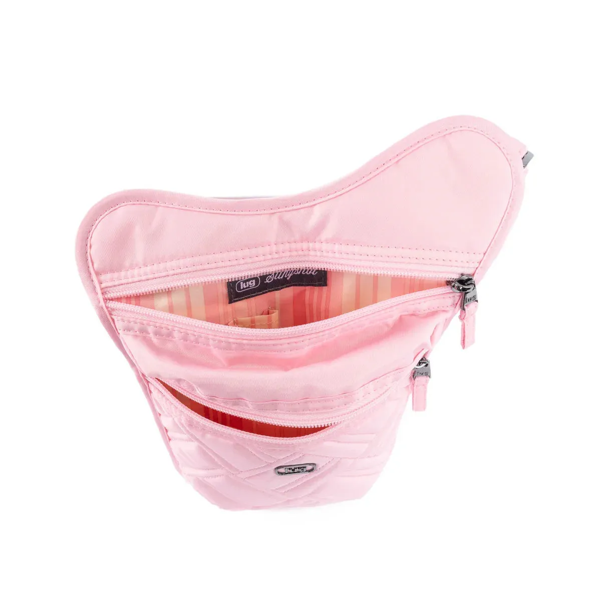 LUG Slingshot Convertible Crossbody Bag in Bubble Pink