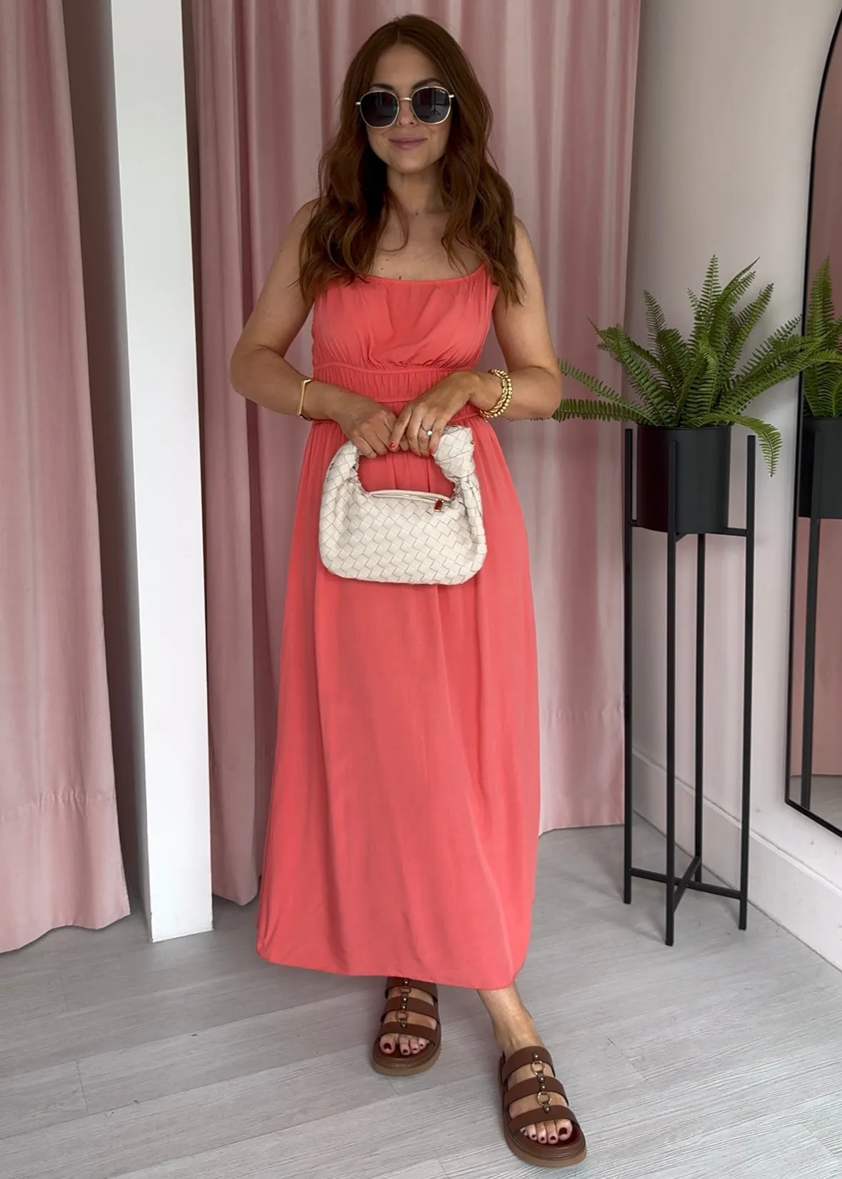 Lulu Dress - Coral