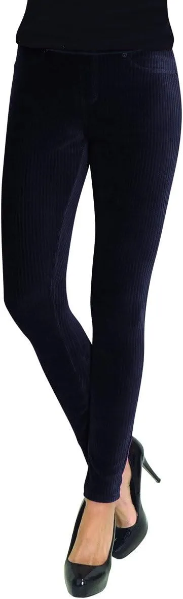 MeMoi Wide-Rib Stretch Corduroy Leggings