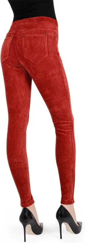MeMoi Wide-Rib Stretch Corduroy Leggings