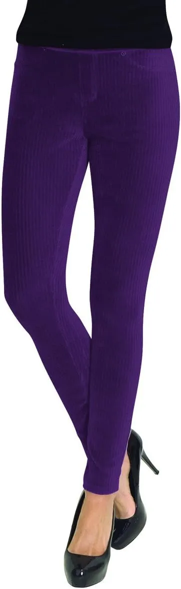 MeMoi Wide-Rib Stretch Corduroy Leggings