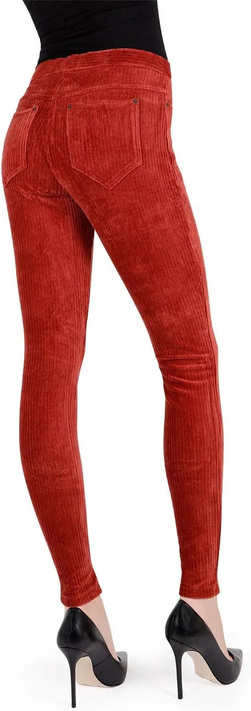 MeMoi Wide-Rib Stretch Corduroy Leggings
