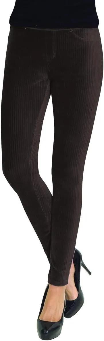 MeMoi Wide-Rib Stretch Corduroy Leggings