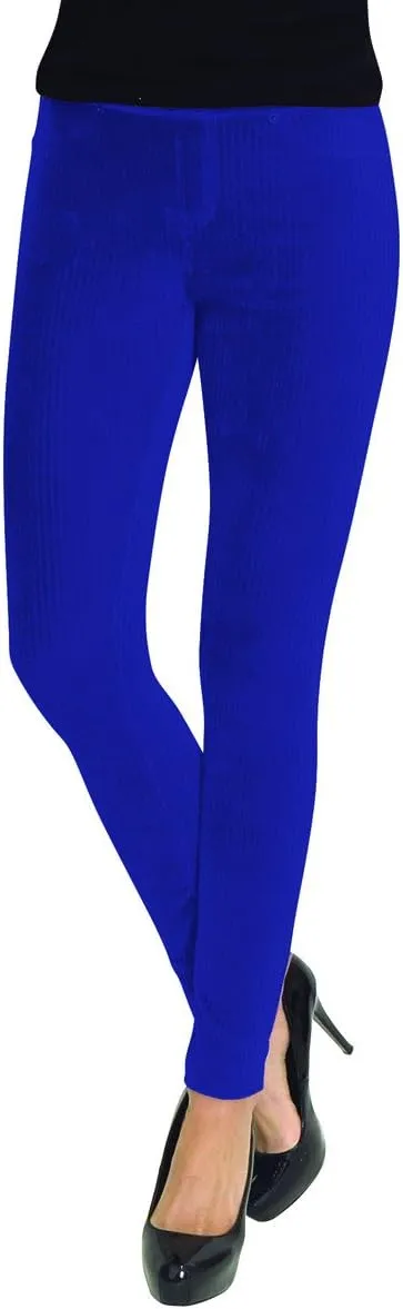 MeMoi Wide-Rib Stretch Corduroy Leggings
