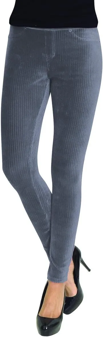 MeMoi Wide-Rib Stretch Corduroy Leggings