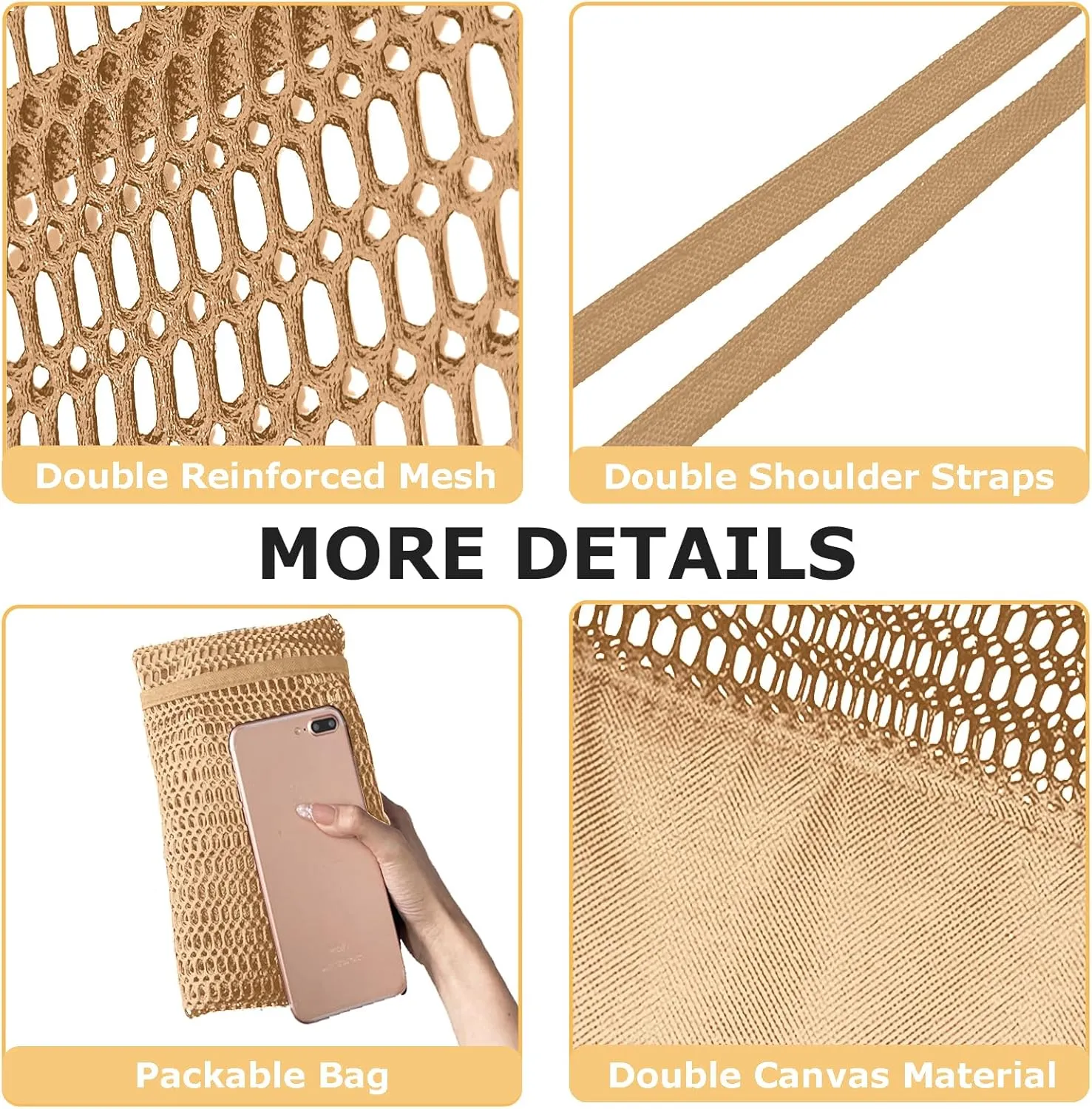 Mesh Beach Tote Bags for Women Sandproof Large Shoulder Pool Swimming Bag Summer Vacation Essentials Inner Pocket