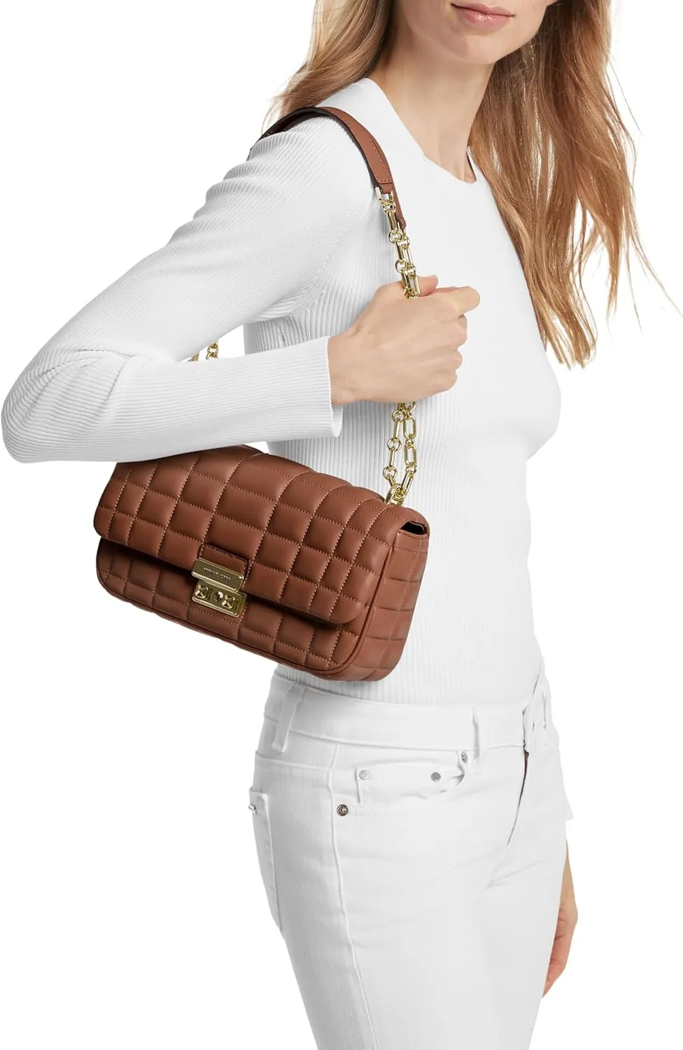 Michael Kors Tribeca Large Convertible Chain Shoulder Bag