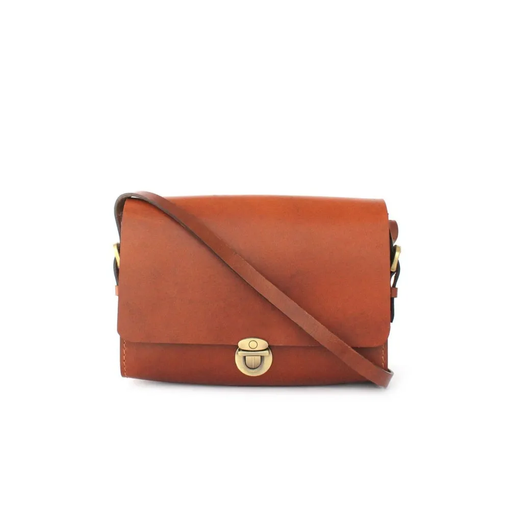 Nappa Dori Tan Saddle Large Sling