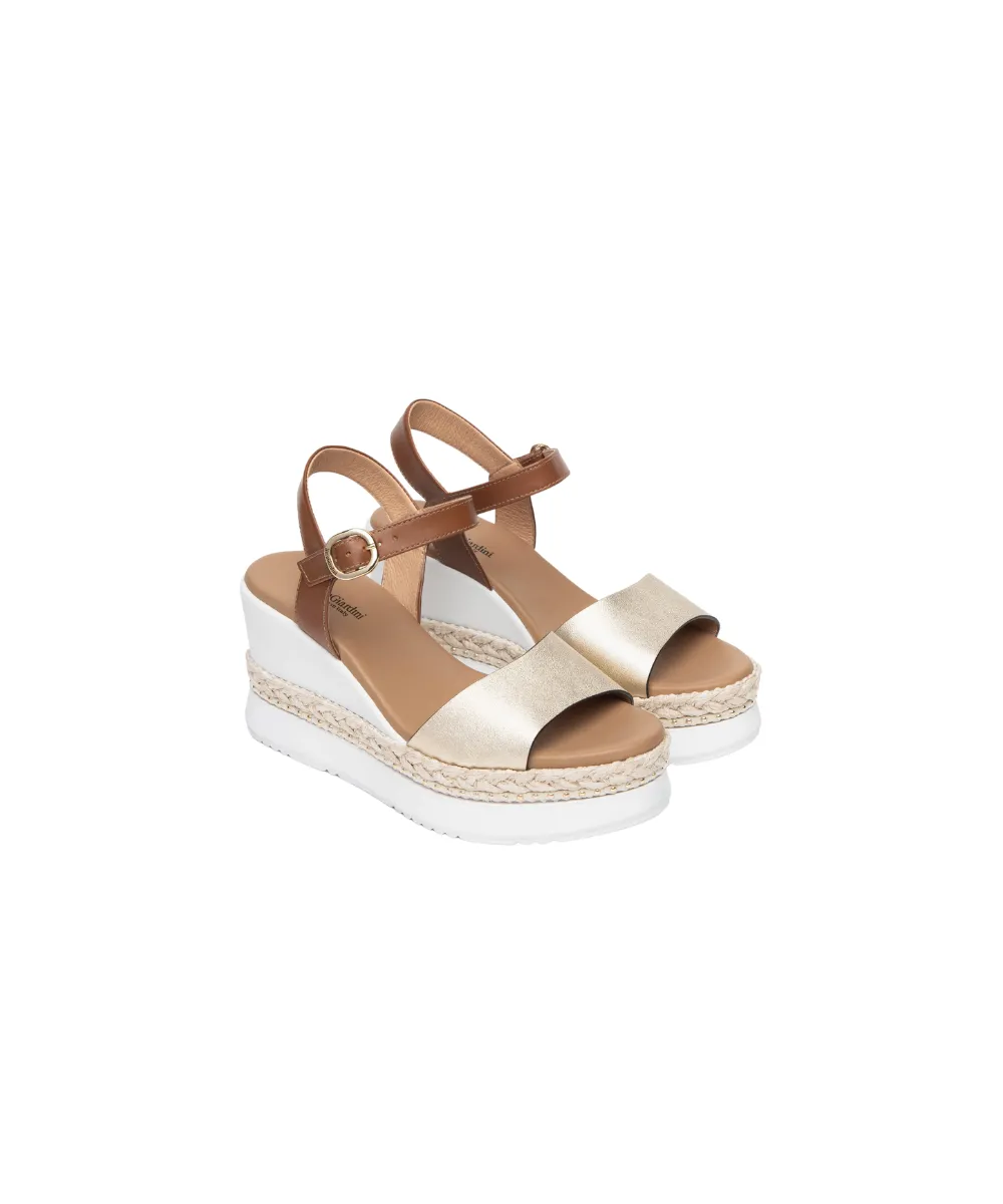 NERO GIARDINI WOMENS LEATHER WEDGES